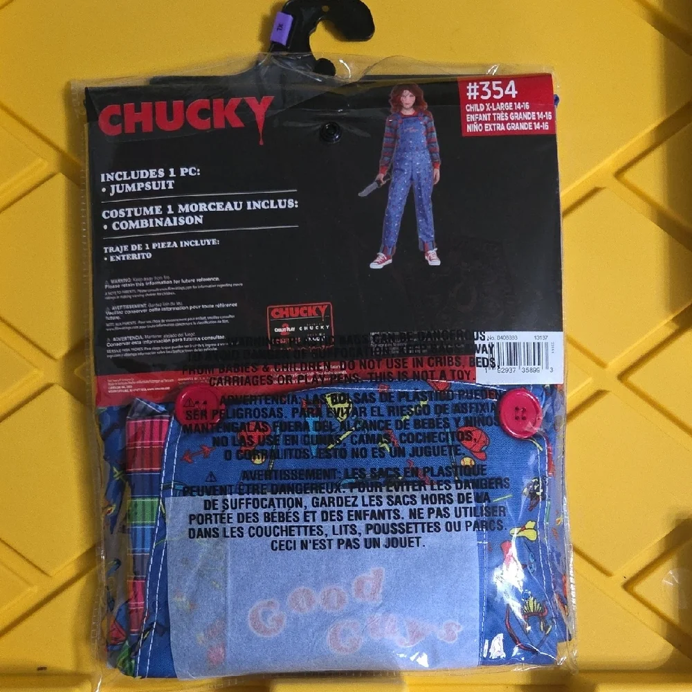 Chucky Kids Costume - Blue and Red